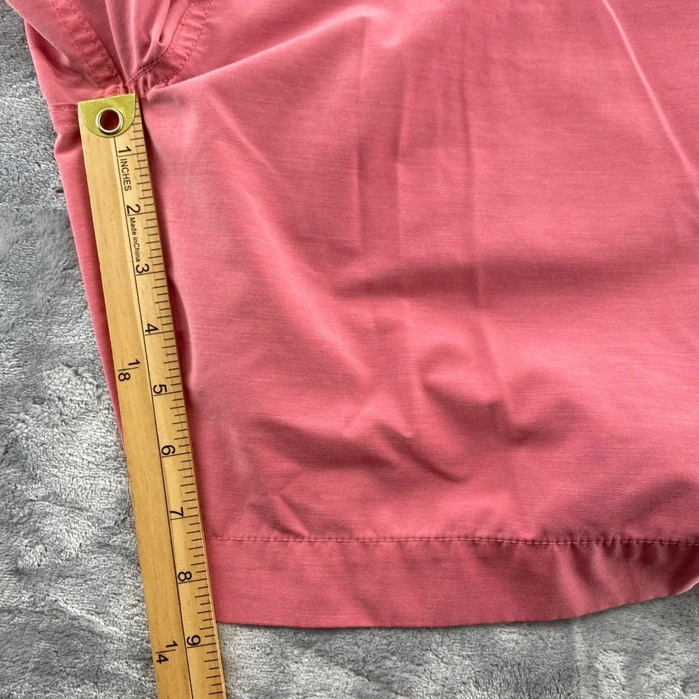Faherty All Day Shorts Mens 32 Coral Pink Hybrid Board Shorts Quick Dry Stretch